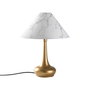 Opviq Luna - 15259 Lámpara de Mesa Dorado y Blanco